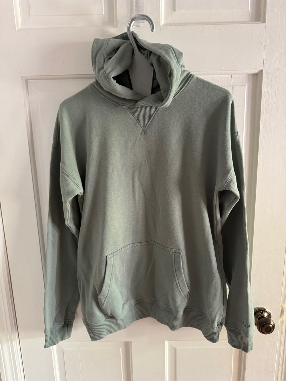 Abercrombie & Fitch Sage Green Pullover Hoodie,  A&F essentials